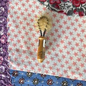 Vintage mini Fuller Brush, ca 1950's salesman sample, dollhouse size ad promo